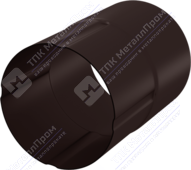 Соединитель трубы Аквасистем 90 RR32 темно-коричневый