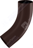 Колено трубы Аквасистем 100 RR32 темно-коричневый