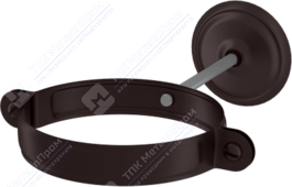 Держатель трубы Аквасистем 100 комплект для крепления трубы RR32 темно-коричневый
