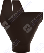 Воронка желоба Аквасистем 150 100 RR32 темно-коричневый
