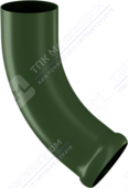 Колено трубы Аквасистем 90 сливное P362 темно-зеленый