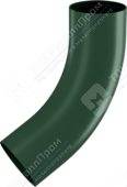 Колено трубы Аквасистем 90 RAL6005 зеленый мох
