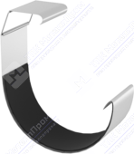 Соединитель желоба Аквасистем 125 RAL9010 белый