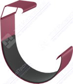 Соединитель желоба Аквасистем 125 P363 вишня