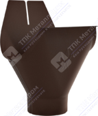 Воронка желоба Аквасистем 125 90 RAL8017 шоколад