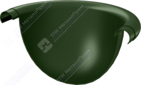 Заглушка желоба Аквасистем 150 P362 темно-зеленый