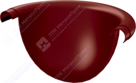 Заглушка желоба Аквасистем 150 RR28 темно-красный