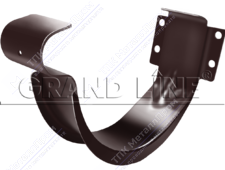 Держатель желоба GrandLine 125 короткий металл RAL8017 шоколад