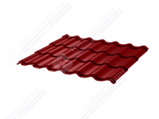Металлочерепица МЧ2 Монтеррей 0,4 ПЭ RAL3011 коричнево-красный