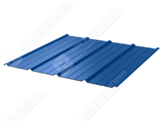 Профнастил полимер С18 0,5 1150/1190 ПЭ RAL5005 сигнально-синий