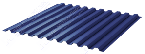 Профнастил полимер С21 0,4 1000/1051 ПЭ RAL5002 ультрамарин