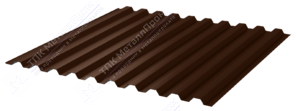 Профнастил полимер С21 0,4 1000/1051 ПЭ RAL8017 шоколад
