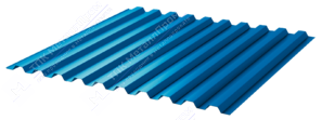 Профнастил полимер С21 0,7 1000/1051 ПЭ RAL5015 синее небо
