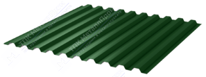 Профнастил полимер С21 0,7 1000/1051 ПЭ RAL6005 зеленый мох