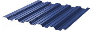Профнастил полимер НС35 0,4 1000/1060 ПЭ RAL5002 ультрамарин
