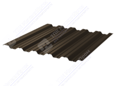 Профнастил полимер НС35 0,5 1000/1060 Стальной бархат RAL8017 шоколад