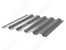 Профнастил полимер С44 0,45 1000/1047 ПЭ RAL7004 сигнально-серый