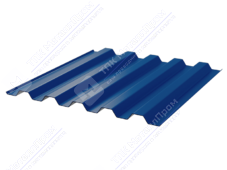 Профнастил полимер С44 0,45 ТУ 1000/1047 ПЭ RAL5005 сигнально-синий