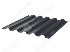 Профнастил полимер С44 0,7 1000/1047 ПЭ RAL7024 серый графит