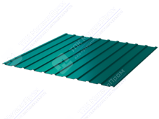 Профнастил полимер С10 0,45 1130/1155 ПЭ RAL5021 морская волна