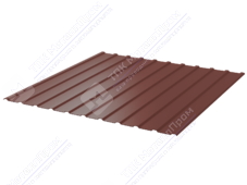 Профнастил полимер С10 0,5 1130/1155 ПЭ RAL3009 красный оксид