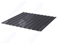 Профнастил полимер С10 0,45 ТУ 1130/1155 ПЭ RAL7024 серый графит