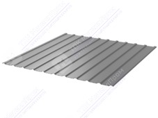 Профнастил полимер С10 0,5 1130/1155 ПЭ RAL7004 сигнально-серый