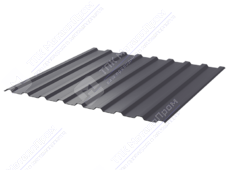 Профнастил полимер СП20 0,45 1100/1150 ПЭ RAL7024 серый графит