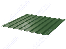 Профнастил полимер СП20 0,45 ТУ 1100/1150 ПЭ RAL6002 зеленый лист