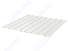 Профнастил полимер СП20 0,45 ТУ 1100/1150 ПЭ RAL9003 сигнально-белый