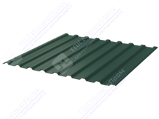 Профнастил полимер СП20 0,45 1,15м 2м ПЭ RAL6005 зеленый мох