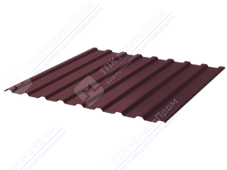 Профнастил полимер СП20 0,5 1100/1150 Стальной бархат RAL3005 красное вино