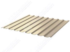 Профнастил полимер СП20 0,5 1100/1150 ПЭ RAL1015 светлая слон кость