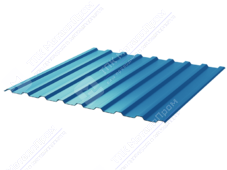 Профнастил полимер СП20 0,7 1100/1150 ПЭ RAL5015 синее небо