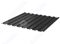 Профнастил полимер СП20 0,5 1100/1150 ПЭ RAL9005 черный янтарь