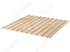 Профнастил полимер С8 0,45 1150/1200 ДПП OM002B светлое дерево