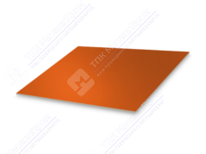 Лист с полимерным покрытием 0,4 мм ПЭ в пленке RAL2004 оранжевый