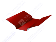 Планка ендовы верхняя 86 80 0,45 3м стандарт ПЭ RAL3011 коричнево-красный К-508