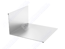 Планка примыкания нижняя 122 250 0,45 3м стандарт ПЭ RAL9003 сигнально-белый К-502