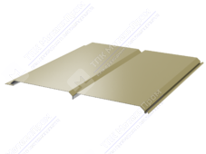 Сайдинг брус 330/355 0,45 ПЭ RAL1014 слоновая кость