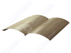 Сайдинг бревно 330/353,5 0,45 ДПП G0W020P серая сосна