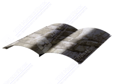 Сайдинг бревно 330/353,5 0,45 ДПП OK034A камень