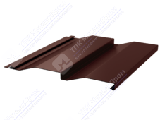 Сайдинг кораб доска 228/255 0,4 ПЭ RAL8017 шоколад