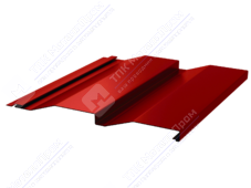 Сайдинг кораб доска 228/255 0,45 ПЭ RAL3020 красный насыщенный