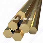 Бронзовый шестигранник БрАМц9-2 24 п/тв