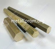 Латунный шестигранник Л63 27 п/тв