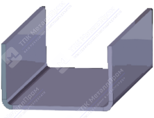 Гнутый П-образный профиль (швеллер) 25х26х2 мм