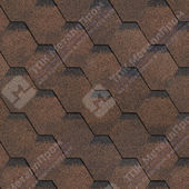 Гибкая черепица Shinglas Финская Однослойная (Коричневый)