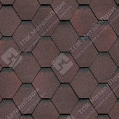 Гибкая черепица Shinglas Кадриль Соната Однослойная (Гранат)