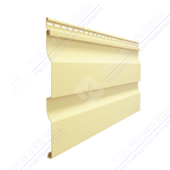 Сайдинг виниловый Docke Premium D4 5D (Корабельный брус, лимон)